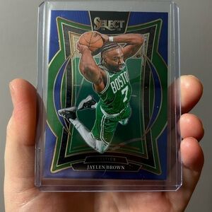 Select Jaylen Brown Boston Celtics Basketball Card - Green/Blue